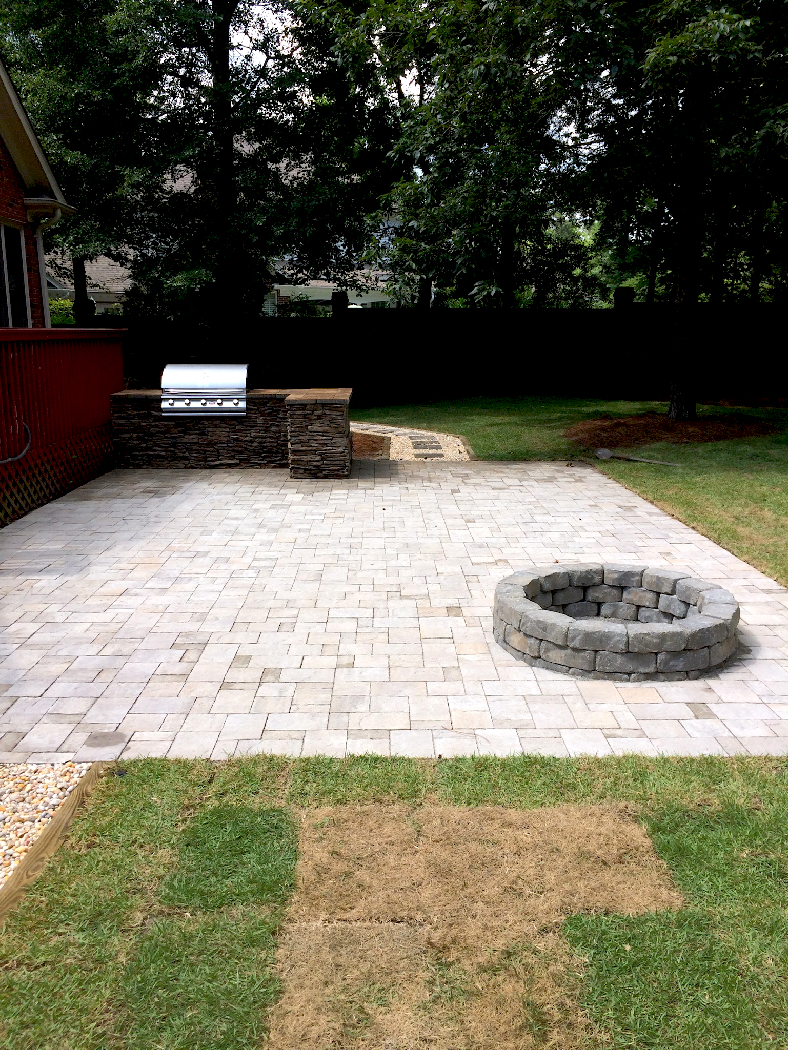 fire pit stone floor